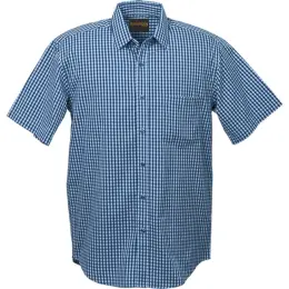 Unity Check Lounge Short Sleeve Sky Blue